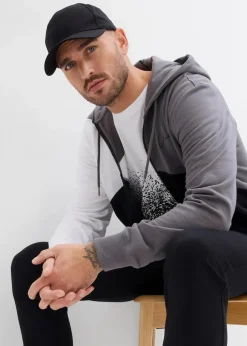 Kapuzen-Sweatjacke aus reiner Bio-Baumwolle|bonprix Outlet