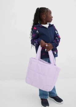 bonprix Mädchen 2-8 Jahre·Sweat & Strick|Kapuzen-Sweatjacke aus reiner Baumwolle dunkelblau bedruckt