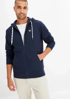 Kapuzen-Sweatjacke mit Kontrastdetails|bonprix Online