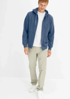 bonprix Sweat|Sportbekleidung|Kapuzen-Sweatjacke mit Reißverschluss indigo