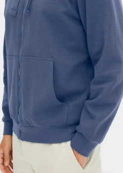 bonprix Sweat|Sportbekleidung|Kapuzen-Sweatjacke mit Reißverschluss indigo