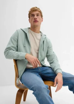 Kapuzen-Sweatjacke mit Reißverschluss|bonprix Clearance