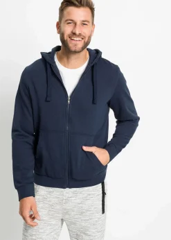 Kapuzen-Sweatjacke mit Reißverschluss|bonprix Clearance