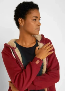 Kapuzen-Sweatjacke mit Teddyfutter|bonprix Best