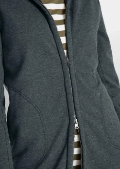 Kapuzen-Sweatjacke mit Teddyfell|bonprix Sale