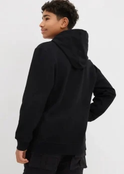 bonprix Jungen 9-16 Jahre·Sweat & Strick|Jungen 2-8 Jahre·Nachhaltigere Materialien|Kapuzensweatshirt schwarz bedruckt