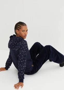 bonprix Nachhaltigere Materialien|Kapuzensweatshirt mit Reißverschluss aus reiner Baumwolle dunkelblau
