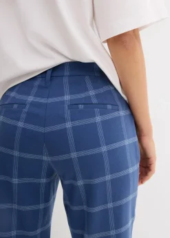 bonprix Bekleidung·Kleider|Nachhaltigere Materialien|Karierte Chinohose hellblau
