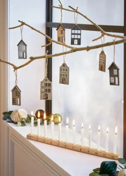 bonprix Weihnachtsdeko & -Textilien·Adventskalender|Weihnachtsdeko & -Textilien·Dekoration|Kerzen-Adventskalender natur