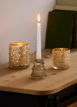 bonprix Kerzenhalter|Wohnaccessoires|Kerzenhalter in Baumform braun