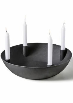 bonprix Sehr Beliebt|Kerzenhalter|Kerzenständer mit 4 Kerzenhalter schwarz