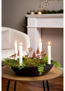 bonprix Sehr Beliebt|Kerzenhalter|Kerzenständer mit 4 Kerzenhalter schwarz