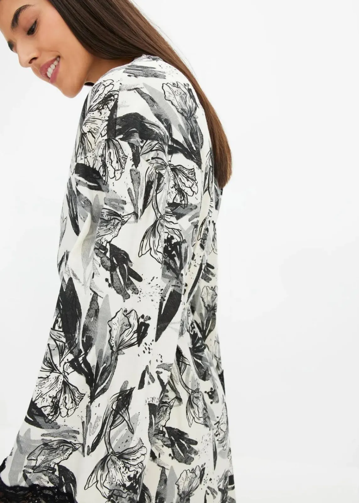 Kimono Bademantel aus softem Viskose-Mix|bonprix Clearance