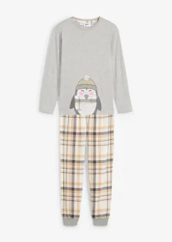 Kinder Pyjama mit Flanellhose (2-tlg. Set)|bonprix Discount