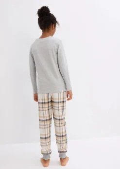 Kinder Pyjama mit Flanellhose (2-tlg. Set)|bonprix Discount