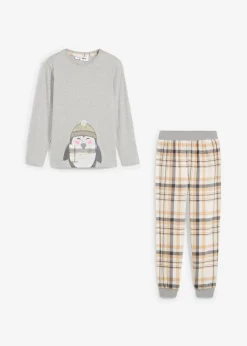 Kinder Pyjama mit Flanellhose (2-tlg. Set)|bonprix Discount