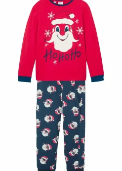 bonprix Jungen·Nachtwäsche|Mädchen·Nachtwäsche|Kinder Pyjama (2-tlg. Set) dunkelblau/rot