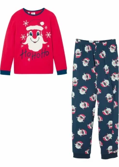 bonprix Jungen·Nachtwäsche|Mädchen·Nachtwäsche|Kinder Pyjama (2-tlg. Set) dunkelblau/rot