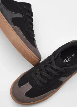 bonprix Jungen·Sneaker|Mädchen·Sneaker|Kinder Sneaker schwarz/grau