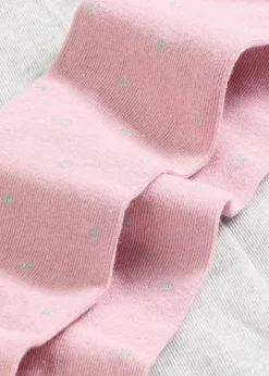 Kinderstrumpfhose mit Glitzerpunkten für die rosa Farbvariante (2er Pack)|bonprix Outlet