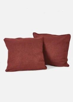 bonprix Kissenbezüge|Kissenbezüge|Kissenbezug inkl.Füllung mit Struktur (2er Pack) rost