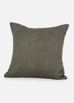 bonprix Kissen & Tagesdecken|Kissenbezüge|Kissenbezug mit Blätter Design grün