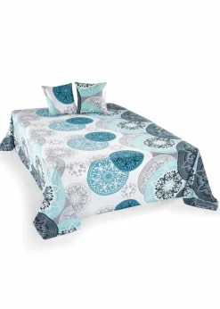 bonprix Kissen & Tagesdecken|Kissenbezüge|Kissenbezug mit Ornamenten (2er Pack) petrol/mint