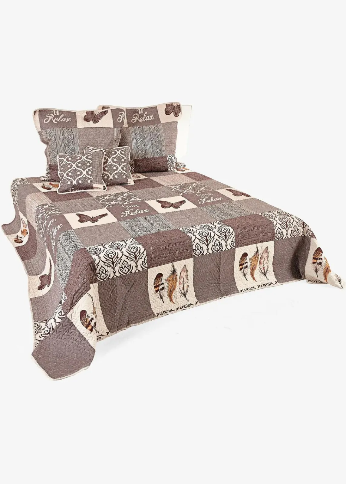 Kissenbezug mit Patchwork Druck (2er Pack)|bonprix Clearance