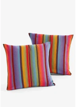 Kissenbezug mit Streifen (2er Pack)|bonprix Clearance