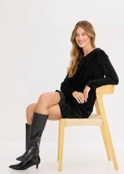 bonprix Bekleidung·Pullover & Strickjacken|Kleider|Kleid schwarz
