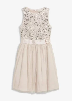 bonprix Mädchen 9-16 Jahre·Kleider & Jumpsuits|Mädchen 2-8 Jahre·Kleider & Röcke|Kleid silberfarben