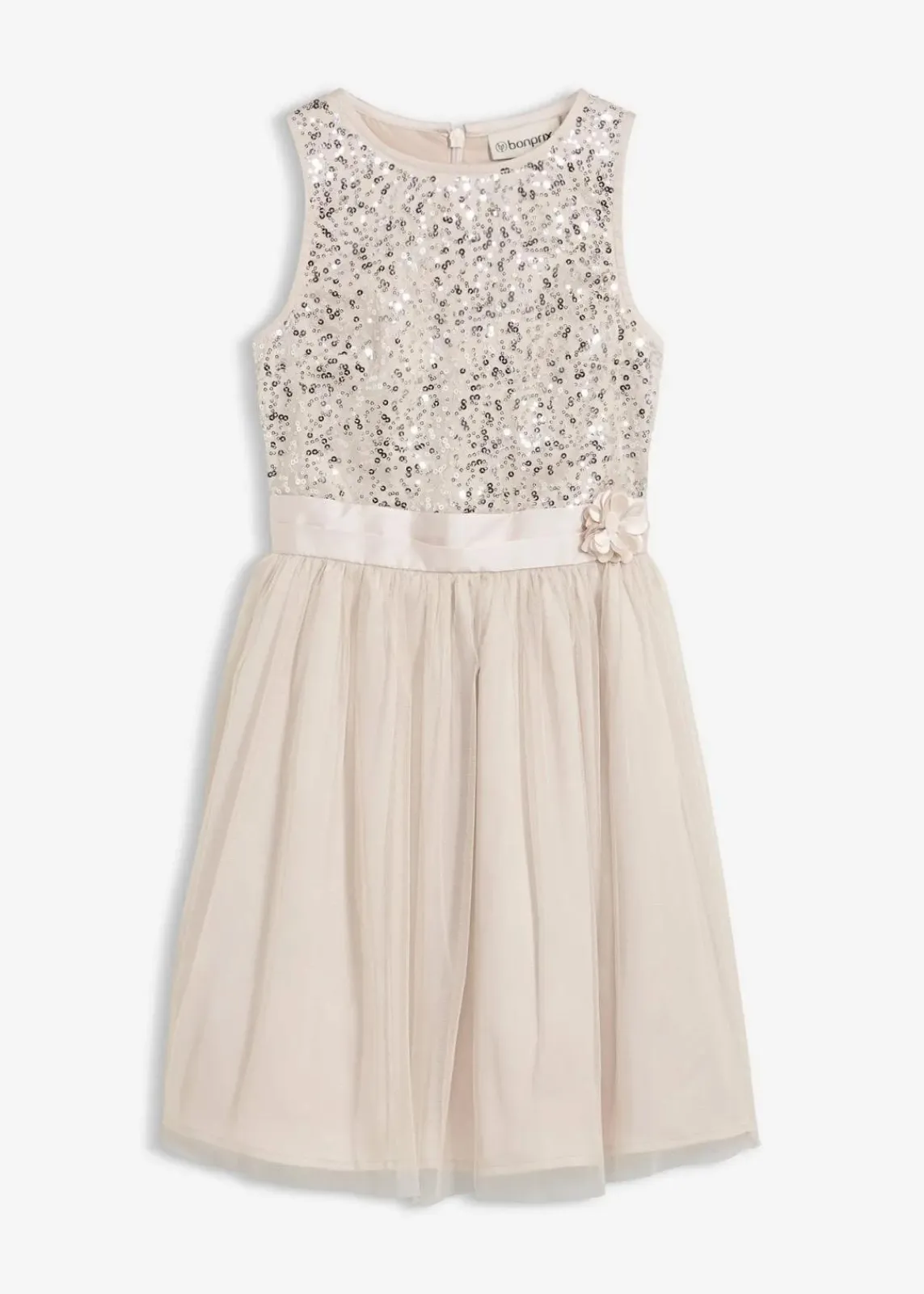 bonprix Mädchen 9-16 Jahre·Kleider & Jumpsuits|Mädchen 2-8 Jahre·Kleider & Röcke|Kleid silberfarben