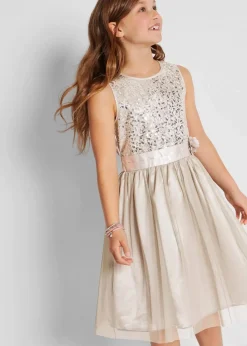 bonprix Mädchen 9-16 Jahre·Kleider & Jumpsuits|Mädchen 2-8 Jahre·Kleider & Röcke|Kleid silberfarben