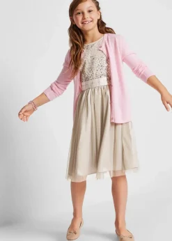 bonprix Mädchen 9-16 Jahre·Kleider & Jumpsuits|Mädchen 2-8 Jahre·Kleider & Röcke|Kleid silberfarben