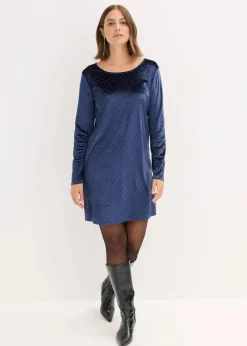 bonprix Kleider|Bekleidung·Pullover & Strickjacken|Kleid dunkelblau