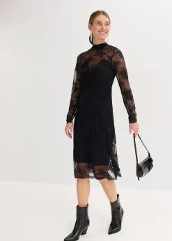 bonprix Bekleidung·Pullover & Strickjacken|Kleider|Kleid schwarz