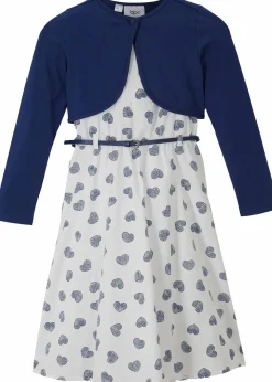 Kleid + Bolero + Gürtel (3-tlg.Set)|bonprix Hot