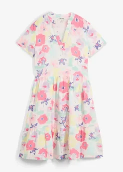 bonprix Bekleidung·Pullover & Strickjacken|Kleid aus Musselin bunt geblümt