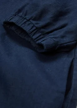 bonprix Bekleidung·Pullover & Strickjacken|Premium|Kleid aus reinem Leinen, 3/4 Arm dunkelblau