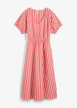 bonprix Bekleidung·Pullover & Strickjacken|Kleider|Kleid aus reiner Baumwolle hellpink/hellsand