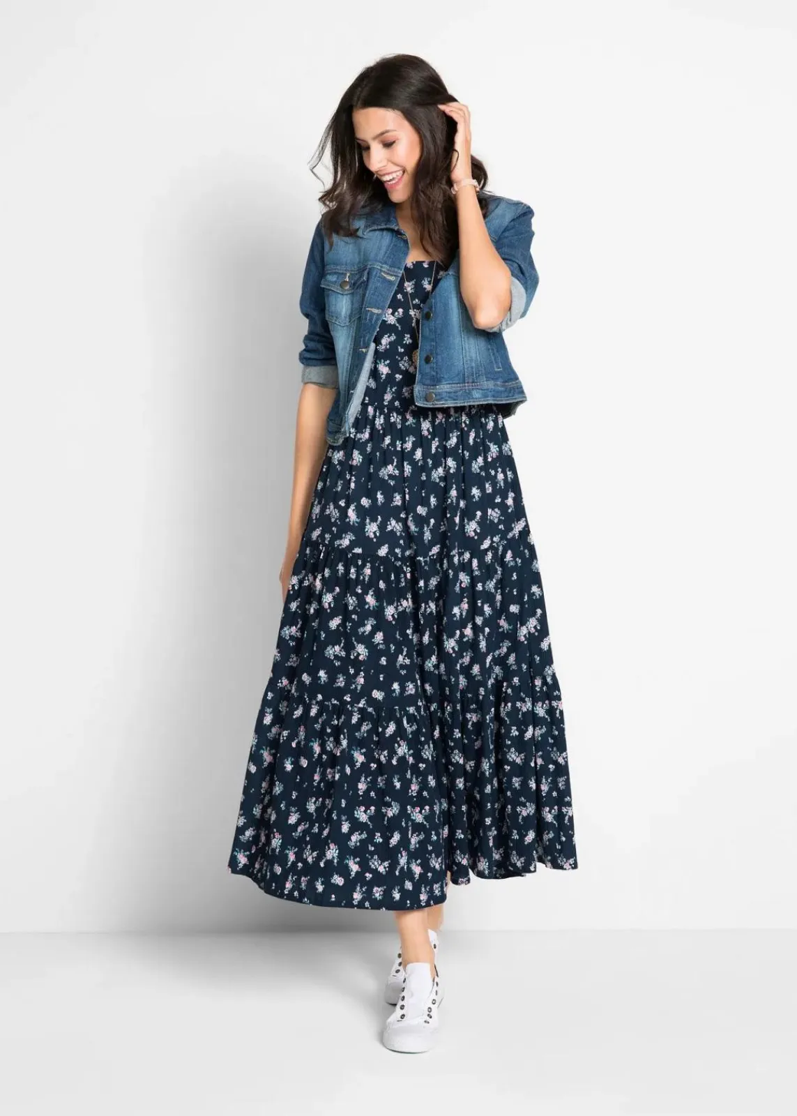 Kleid mit kurzen Ärmeln|bonprix Clearance