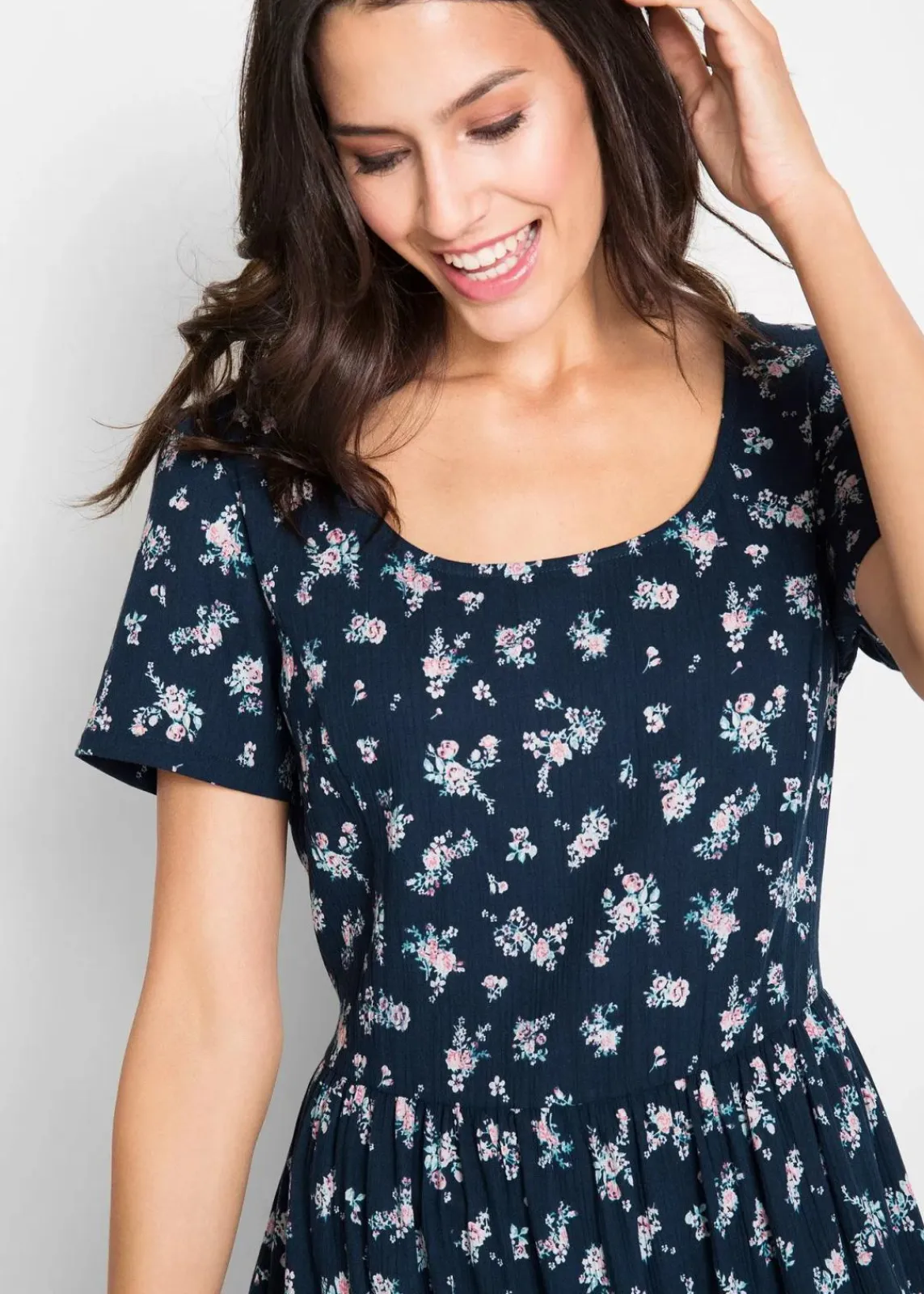 Kleid mit kurzen Ärmeln|bonprix Clearance