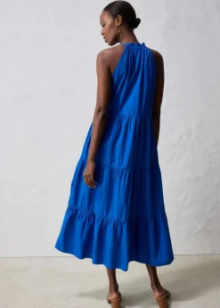 bonprix Bekleidung·Pullover & Strickjacken|Kleider|Kleid mit Seidenanteil arktikblau