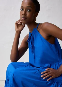 bonprix Bekleidung·Pullover & Strickjacken|Kleider|Kleid mit Seidenanteil arktikblau