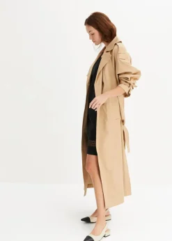 bonprix Bekleidung·Pullover & Strickjacken|Kleider|Kleid mit Spitzeneinsatz schwarz