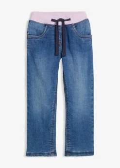 bonprix Mädchen 2-8 Jahre·Jacken & Outdoor|Mädchen 2-8 Jahre·Jeans & Hosen|Komfortable Thermojeans mit Fleecefutter blau denim