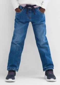 bonprix Mädchen 2-8 Jahre·Jacken & Outdoor|Mädchen 2-8 Jahre·Jeans & Hosen|Komfortable Thermojeans mit Fleecefutter blau denim