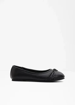 bonprix Komfortschuhe|Sommerschuhe|Komfort-Ballerinas in bequemer Weite schwarz