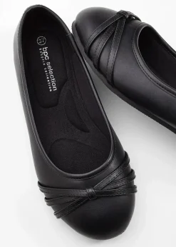 bonprix Komfortschuhe|Sommerschuhe|Komfort-Ballerinas in bequemer Weite schwarz