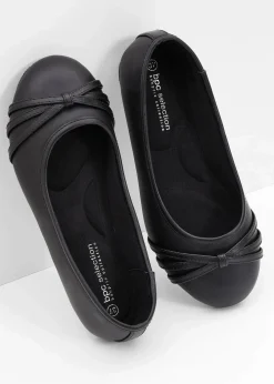 bonprix Komfortschuhe|Sommerschuhe|Komfort-Ballerinas in bequemer Weite schwarz